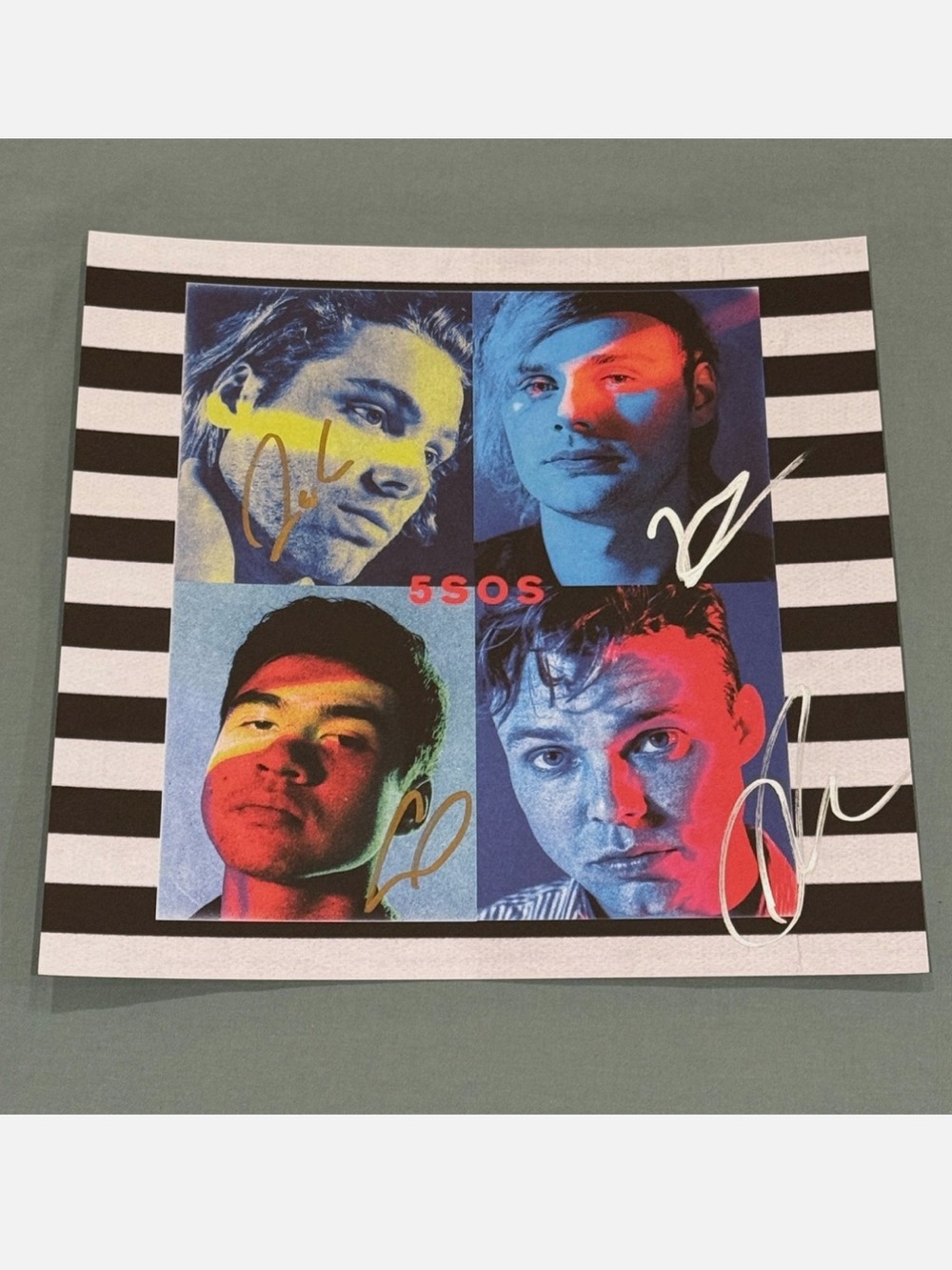 SIGNED 5 Seconds of Summer Youngblood Lithograph (2017) RARE